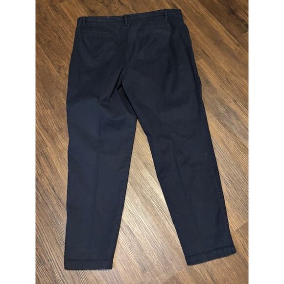 Talbots‎ Size 16 Girlfriend Chino Navy Blue Cotton Pants - Picture 2 of 4
